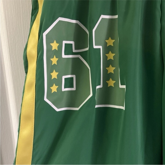 NWT Coco-Cola  Sprite Soda Green & Yellow windbreaker Pants - Picture 5 of 5